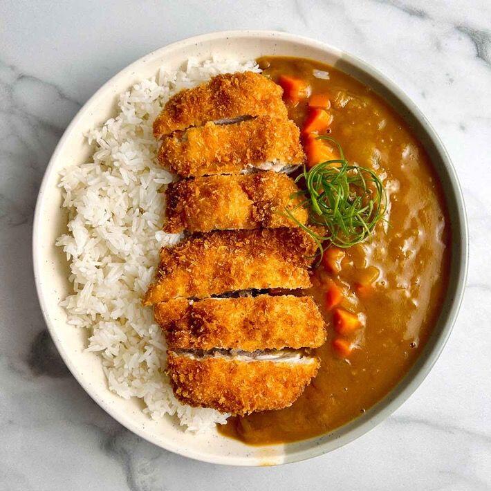 Chicken Katsu Curry White Rice